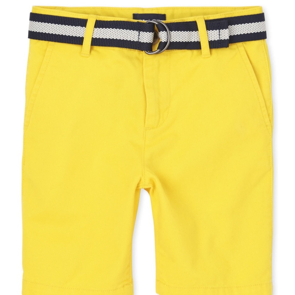 Yellow Chino Shorts
